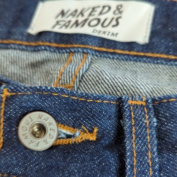 Naked & Famous Denim Men's Super Skinny Guy Jeans in Dirty Fade Selvedge - Picture 13 of 15